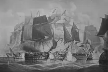 Trafalgar c1806. Artist: William John Huggins