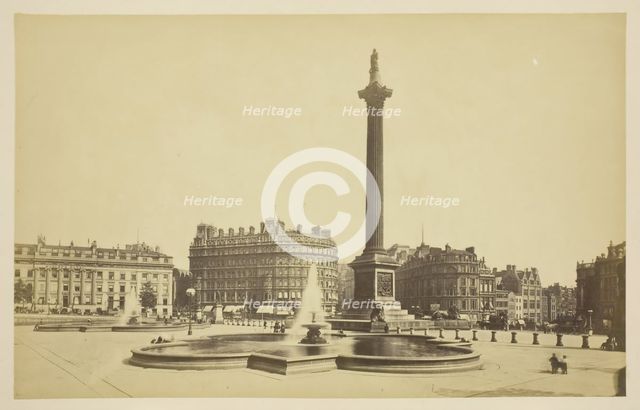 Trafalgar Square, 1850-1900. Creator: Unknown.