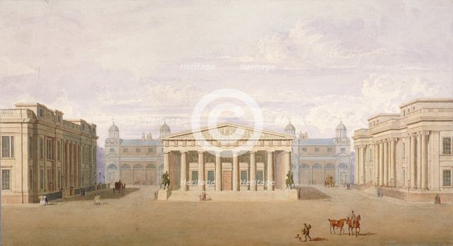 Trafalgar Square, Westminster, London, 1828. Artist: John Nash