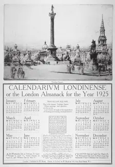 Trafalgar Square, Westminster, London, 1924. Artist: William Monk