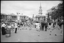 Trafalgar Square, Westminster, London, c1955-c1980. Creator: Ursula Clark