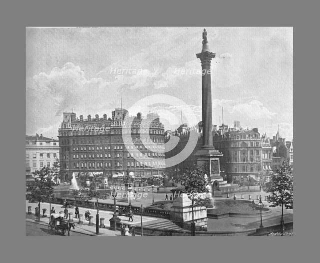 Trafalgar Square, London, c1900. Artist: York & Son.