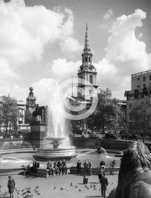 Trafalgar Square, London, c1955. Creator: Arthur Charles Kirby Ware.