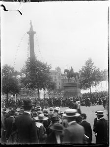 Trafalgar Square, St James, Westminster, City of Westminster, London, 1919. Creator: Katherine Jean Macfee