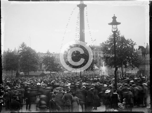 Trafalgar Square, St James, Westminster, City of Westminster, London, 1919. Creator: Katherine Jean Macfee.