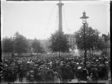 Trafalgar Square, St James, Westminster, City of Westminster, London, 1919. Creator: Katherine Jean Macfee