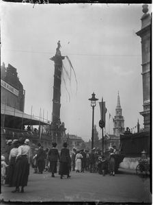 Trafalgar Square, St James, Westminster, City of Westminster, London, 1919. Creator: Katherine Jean Macfee