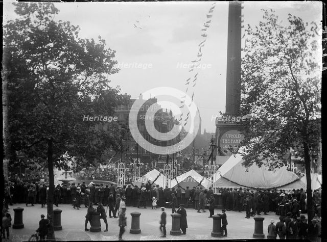 Trafalgar Square, St James, Westminster, City of Westminster, London, 1919. Creator: Katherine Jean Macfee.