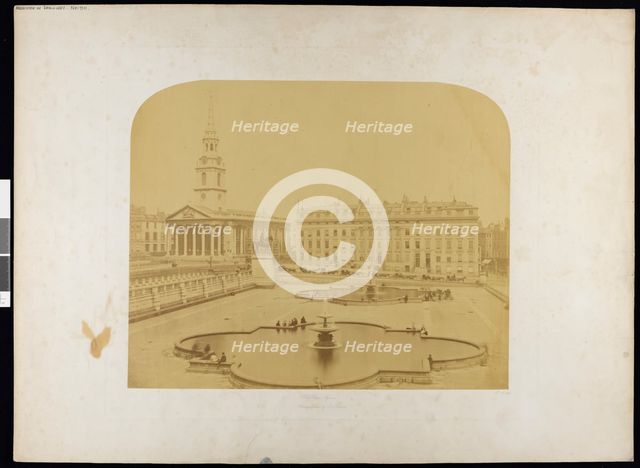 Trafalgar Square, St James, Westminster, Greater London Authority, 1856-1859. Creator: Roger Fenton.