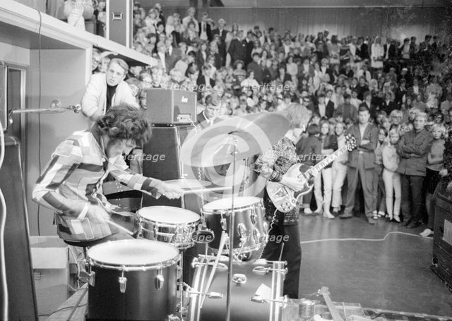 Traffic, British pop group, in concert at Landskrona, Sweden, 1967.  Creator: Unknown.