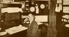 Traffic Controller's Office, London Underground Railways 1930. Creator: Unknown