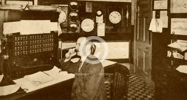 'Traffic Controller's Office, London Underground Railways', 1930. Creator: Unknown.
