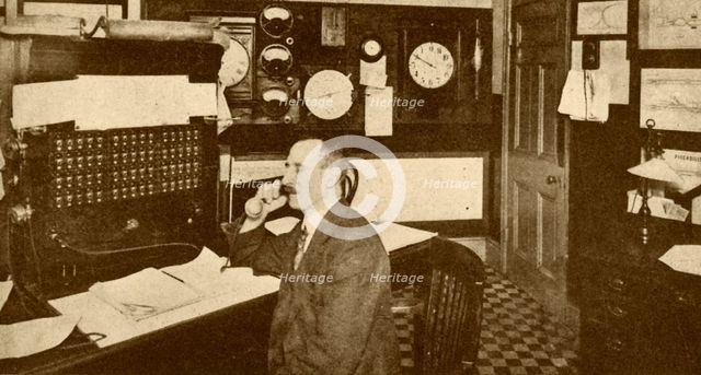 'Traffic Controller's Office, London Underground Railways', 1930. Creator: Unknown.