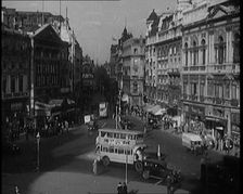 Traffic in Busy London Streets, 1929. Creator: British Pathe Ltd