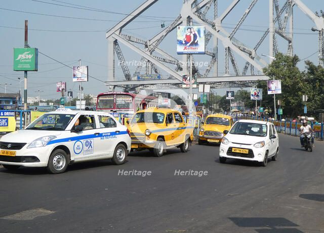 Traffic in Calcutta, India, 2019. Creator: Unknown.