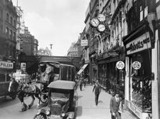 Traffic in Ludgate Hill, City of London. Creator: Unknown