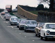 Traffic Jam , UK early 1970's. Creator: Unknown