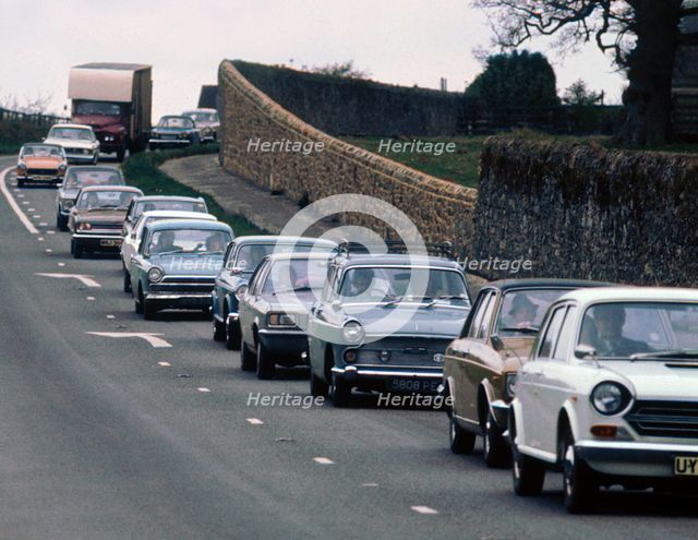 Traffic Jam , UK early 1970's. Creator: Unknown.