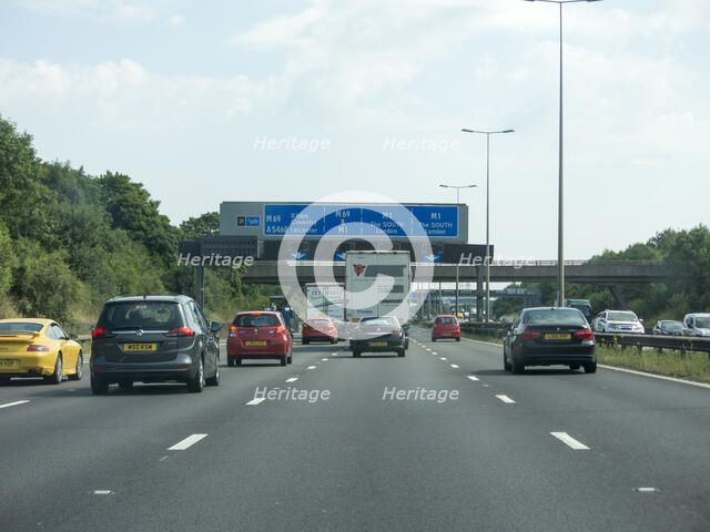 Traffic on the M6 Motorway 2014 Artist: Unknown.