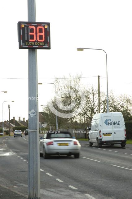 Traffic Speed indicator. Artist: Unknown.