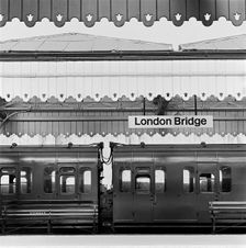 Train carriages at London Bridge Station, London, 1960-1972. Artist: John Gay