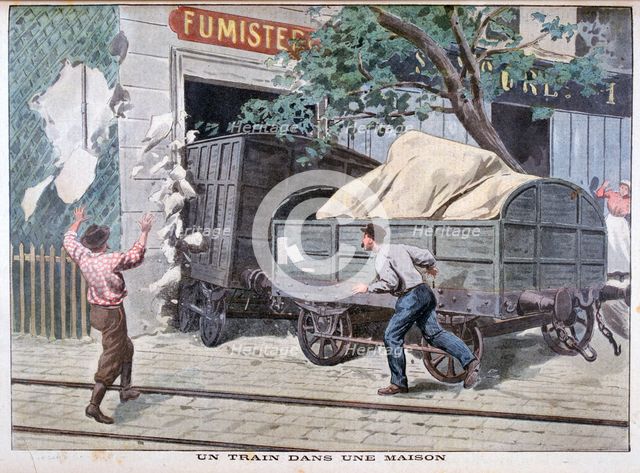 Train crash, 1900. Artist: Unknown