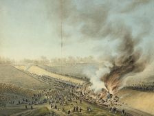 Train Crash at Bellevue in 1842 (19th century). Artist: Anon