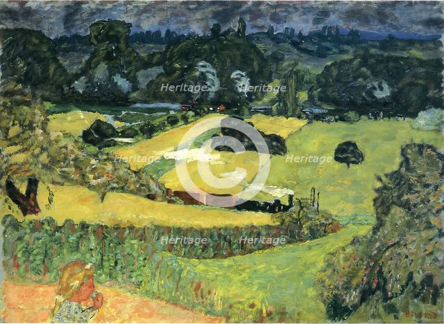 Train and Bardes, 1909. Creator: Pierre Bonnard.