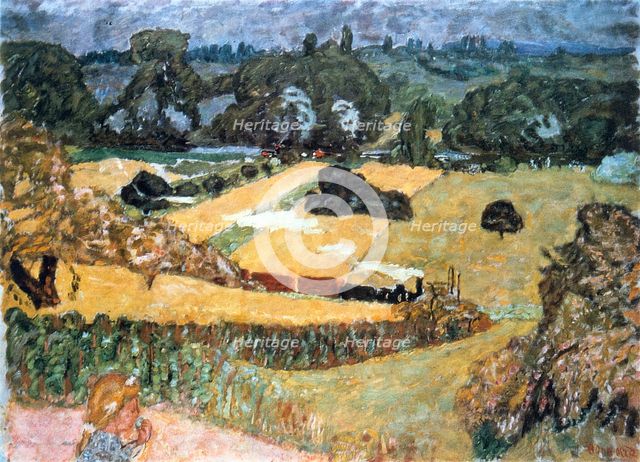 'Train and Bardes', (Landscape with a Goods Train), 1909. Artist: Pierre Bonnard