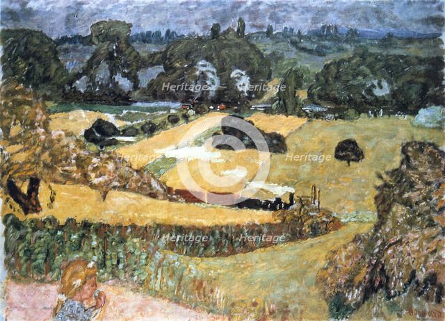 'Train and Bardes', (Landscape with a Goods Train), 1909. Artist: Pierre Bonnard