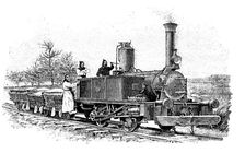 Train for the exploitation of kaolin, in the Trappist monastery of Soligny, France, 1901