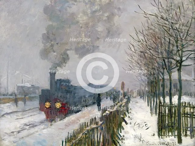 Train in the Snow (The Locomotive). Artist: Monet, Claude (1840-1926)