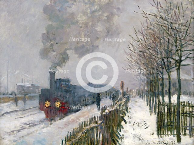 Train in the Snow (The Locomotive). Artist: Monet, Claude (1840-1926)