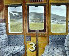 Train Landscape, 1940. Creator: Eric Ravilious