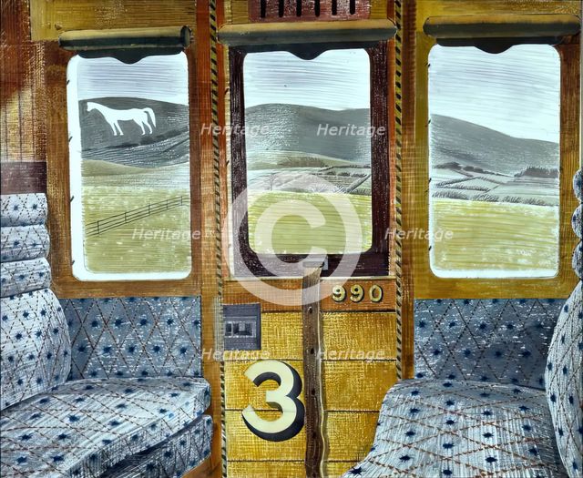 Train Landscape, 1940. Creator: Eric Ravilious.