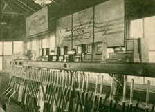 Train Movement Diagram in Signal-Box, Metropolitan Railway 1930. Creator: Unknown