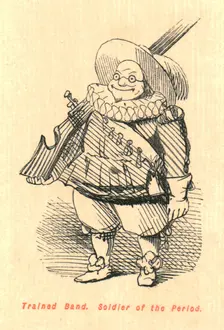 Trained Band. Soldier of the Period 1897. Creator: John Leech