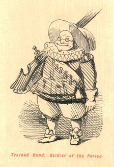 Trained Band. Soldier of the Period 1897. Creator: John Leech