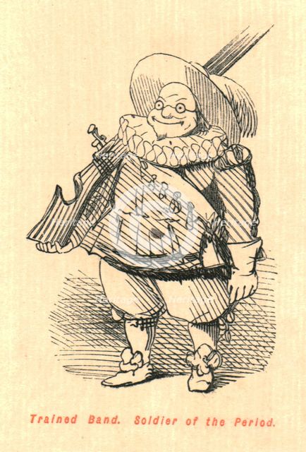 'Trained Band. Soldier of the Period', 1897. Creator: John Leech.