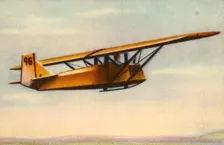 Trainee pilot performing advanced gliding exam, Germany, 1932. Creator: Unknown