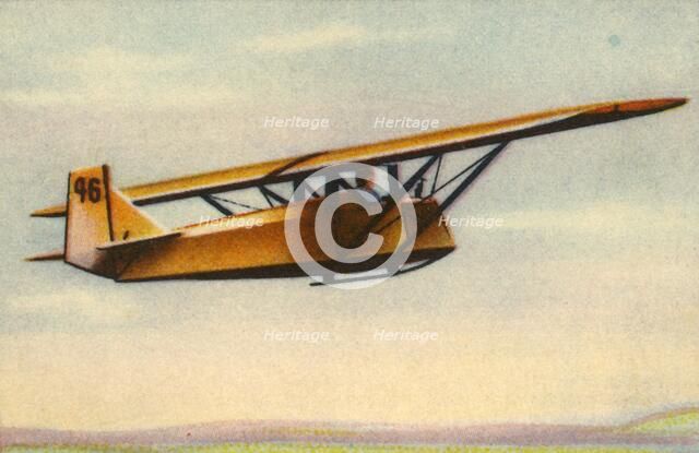 Trainee pilot performing advanced gliding exam, Germany, 1932.  Creator: Unknown.