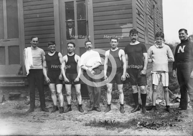 Trainer Hayes; Warnes; Allen; Sec'y Calver; Spenceley; Parks; Erskine..., between c1910 and c1915. Creator: Bain News Service.