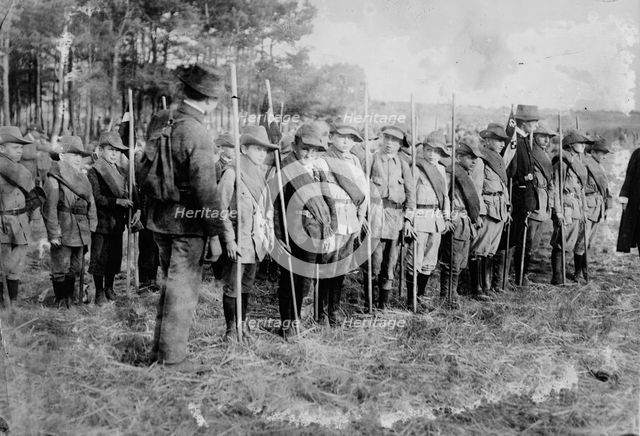 Training German boys for army, between 1914 and c1915. Creator: Bain News Service.