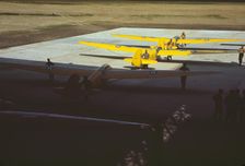 Training gliders at the Marine [Corp]'s Page Field, Parris Island, S.C., 1942. Creator: Alfred T Palmer