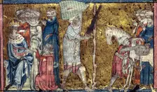 Training for knighthood and military service, 13th-14th century. Creator: Unknown