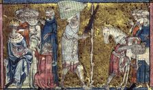 Training for knighthood and military service, 13th-14th century. Creator: Unknown