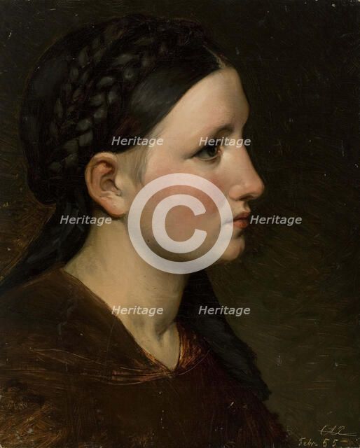 Training head, 1855. Creator: Karl Anders Ekman.