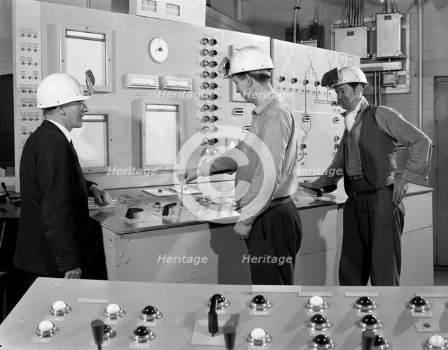 Training in a steelworks, Rotherham, South Yorkshire, 1964. Creator: Michael Walters.