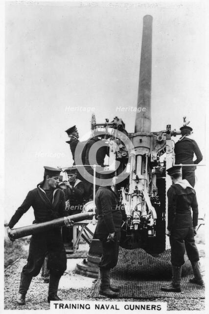 Training naval gunners, Whale Island, Portsmouth, Hampshire, 1937. Artist: Unknown