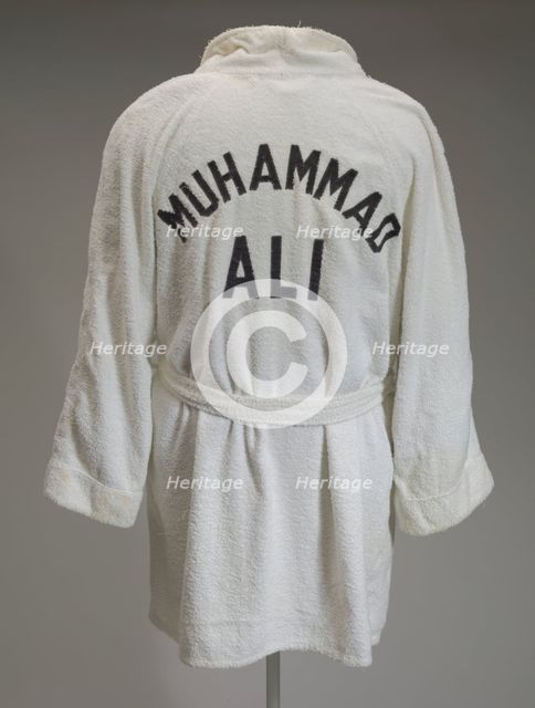 Training robe worn by Muhammad Ali at the 5th Street Gym, 1964. Creator: Everlast Worldwide, Inc..